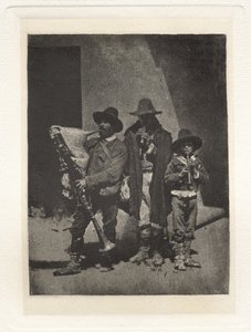 Plate III – Group of Three Pifferari Standing, i Court of 21 Quai Bourbon (Plate III – Group of Three Pifferari Standing, in Court of 21 Quai Bourbon)