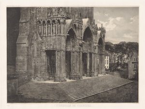 Plate XII - Chartres katedral, Portico du Midi (Tlate XII - Chartres katedral, sørlige inngang)