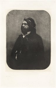 Plate VIII - Portrett av Théophile Gautier, etter Nadar (Plate VIII - Portrait of Théophile Gautier, av Nadar) av Charles Nègre, Nadar, André Jammes