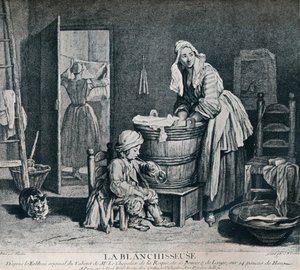 La Blanchisseuse, 1700-tallet, 1916