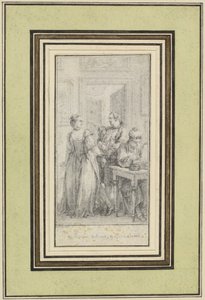 Åttende dag, første historie, Madonna Ambruogia gir mannen sin de to hundre florinene hun ble gitt av Gulfardo som betaling for hennes tjenester