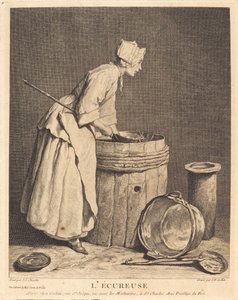 Ekornet av Charles Nicolas Cochin I after Jean Siméon Chardin