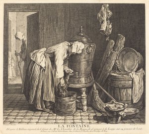 Fontene av Charles Nicolas Cochin I after Jean Siméon Chardin