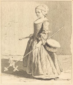 Den unge soldat av Charles Nicolas Cochin I after Jean Siméon Chardin