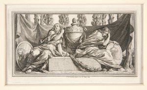 Begravelsesvignett for frue de France, hertuginne av Parma