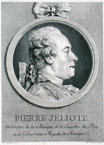 Pierre Jeliote (1713-97) gravert av Augustin de Saint-Aubin (1736-1807) 1771 (gravering) av Charles Nicolas II (after) Cochin
