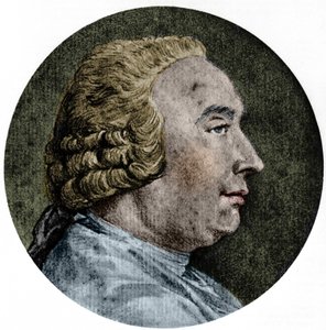 Portrett av David Hume, skotsk filosof (1711 til 1776) Tegning av Charles - Nicolas Cochin Jr. av Charles Nicolas II Cochin