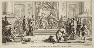 Bryllup av Galla Placidia og Ataulf, kongen av vestgotene, Narbonne, 414 (gravering)