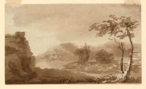Et landskap av Charles Nicolas Ransonnette