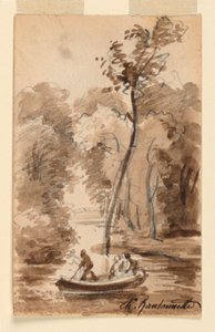 En bekk i skogen av Charles Nicolas Ransonnette