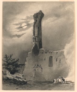Ruinene av et middelalderslott