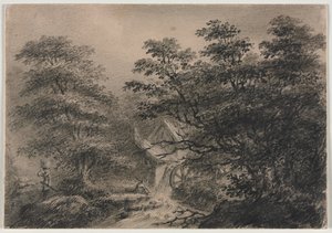 Landskap med en mølle. av Charles Norris