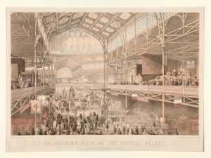 En innvendig utsikt over Crystal Palace av Charles Parsons
