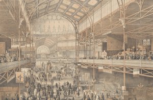 En innvendig utsikt over New York Crystal Palace, 1853.