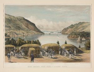Siege Battery, West Point - Ser mot nord av Charles Parsons