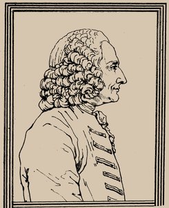 Portrett av komponisten Jean-Philippe Rameau 1683-1764, ca. 1800.