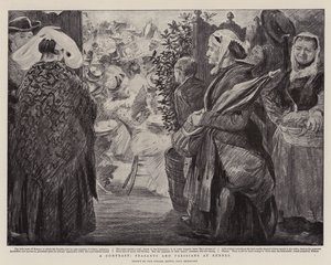 En kontrast, bønder og parisere i Rennes av Charles Paul Renouard