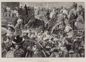 Et populært Cockney-feriested, folkemengden ved foten av Highgate Hill på helligdager
