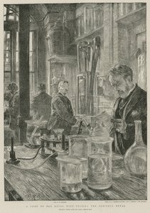 Et besøk til Royal Mint; testing av det edle metallet (gravering) av Charles Paul Renouard