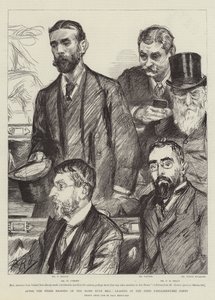 Etter den tredje behandlingen av lovforslaget om hjemmestyre, ledere av det irske parlamentariske partiet av Charles Paul Renouard