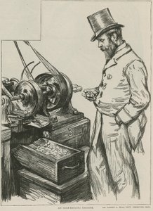 En kantrullemaskin ved Royal Mint av Charles Paul Renouard