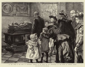 Ved graven til helten i Khartoum, besøkende til St Paul's på årsdagen for general Gordons død