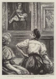 The Madonna and the Charwomen, en skisse på rengjøringsdagen på Nasjonalgalleriet