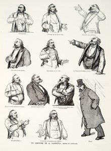 En tale av M. Gambetta: Gestures and Attitudes, fra History of the Third Republic, Vol. I, Politisk historie, pub.1933