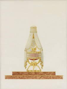 Design av bassinet for Hans Majestet Kongen av Roma, 1811 av Charles Percier