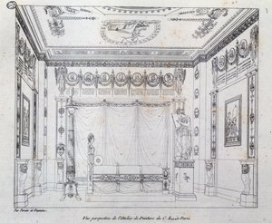 Malerstudio for CI av Charles Percier