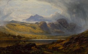 Llyn Crafnant, Moel Siabed i det fjerne, Nord-Wales av Charles Pettitt