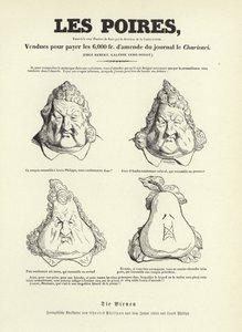 Karikatur av kong Louis Philippe I av Frankrike