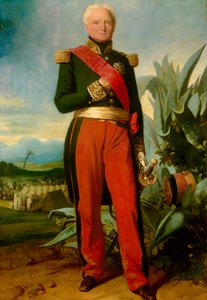 Portrait en pied av Thomas Robert Bugeaud de la Piconnerie (1784-1849), hertug av Isly i 1844, marechal av Frankrike i 1843 Generalguvernør i Algerie Maleri av Charles Lariviere (1798-1876) 1845 Søn. 2,19x1,45 m av Charles Philippe Lariviere