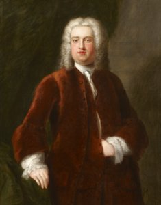 Portrett av en uidentifisert herremann fra 1700-tallet presentert som et portrett av Georg Frideric Handel, 1737