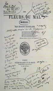 Godt å tegne fra «Fleurs du Evil», kommentert av Charles Baudelaire