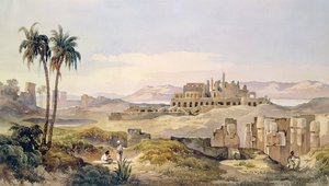 Utsikt over ruinene av Karnak i Egypt av Charles Pierron
