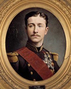 Portrett av prins keiserlige Eugene Louis Napoleon (1856 - 1879), sønn av Napoleon III. Maleri av Charles Porion (1800-tallet) av Charles Porion
