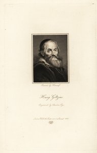 Portrett av Hendrick Goltzius, tyskfødt nederlandsk trykkeri, tegner og maler av Charles Pye