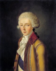 Portrett av Louis Antoine Henri de Bourbon-Conde, hertugen av Enghien (1772-1804) - viser rundt 1788, iført buk-av-doe-jakten "fra House of Conde"". Maleri av Charles Rauch (1791-1857) 1836. Dim. 0,65x0,54 m. - Portrett av Louis-Antoi av Charles Rauch