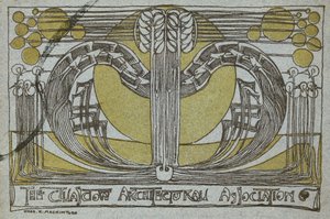 Conversazione Programme, fra Glasgow Architectural Association av Charles Rennie Mackintosh