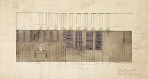 Design for vegg, bord og dører, for A.S. Ball, Berlin, 1905 av Charles Rennie Mackintosh