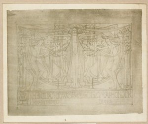 Diploma of Honour", designet for Glasgow School of Art Club, 1894-95 av Charles Rennie Mackintosh