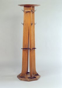 Hatt-, kåpe- og paraplystativ for Argyle Street Tearooms, 1897 (eik)