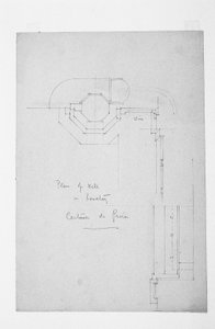 Plan av brønn i toalettet, Certosa di Pavia, 1891 av Charles Rennie Mackintosh