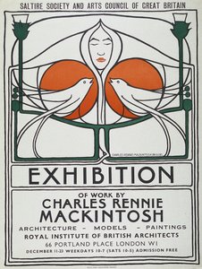 Plakat: The Scottish Musical Review, reproduksjon fra 1953 etter original fra 1896 (fargelitografi)
