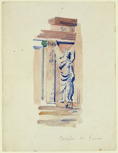 Studie av en englestatue, Certosa di Pavia, 1891 av Charles Rennie Mackintosh