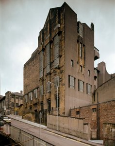 Utsikt over School of Fine Arts designet av arkitekten Charles Rennie Mackintosh (1868-1928) av Charles Rennie Mackintosh