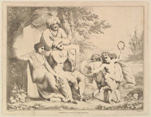 Three Putti Dancing to a Piper, 1. mars 1780.