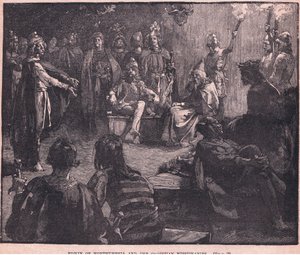 Edwin av Northumbria og de kristne misjonærene av Charles Ricketts