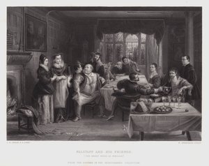 Falstaff og hans venner (gravering)